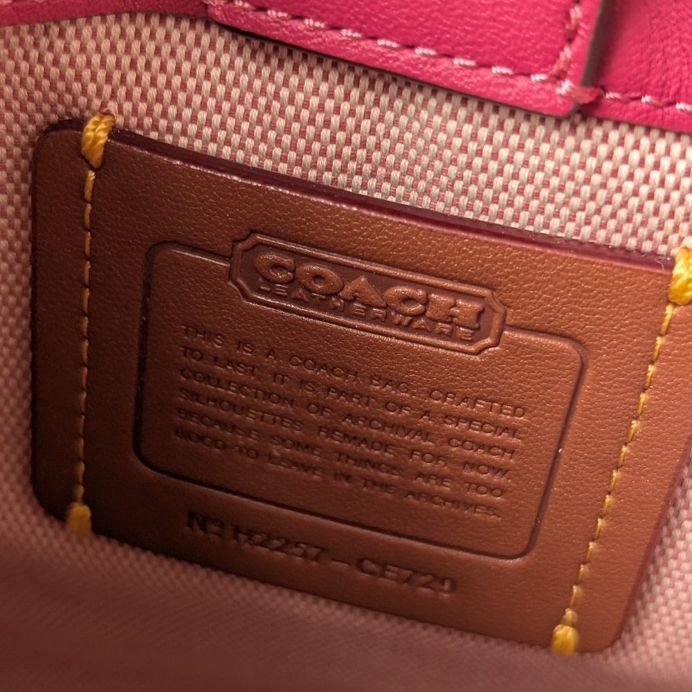 Coach Mini Cashin Tote Bag With Crystal Rivets - Picture 7 of 9